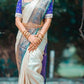 BLUE ATLANTIS SILK SAREE